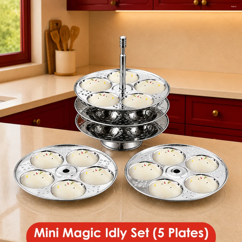 Four Brothers Mini Magic Idly Set 5 Plates 4BMMIS