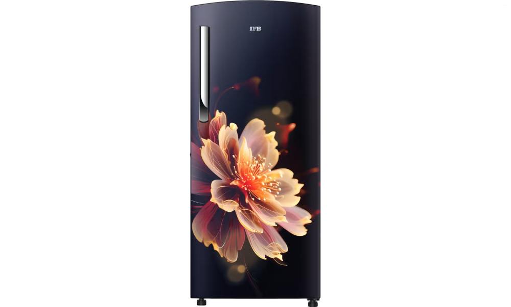 IFB Advance-Cool 197 L 3 Star Direct Cool Refrigerator, Flower Pattern, MYSTIC BLOSSOM BLUE, Inverter Compressor