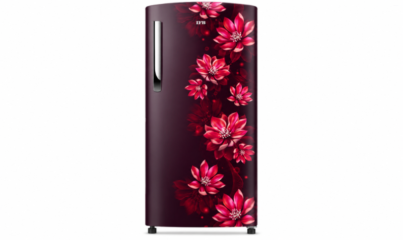 IFB Metal-Cool 187 L 2 Star Direct Cool Refrigerator, Flower Pattern, WILD FLOWER RED, Fixed Speed Compressor 2026