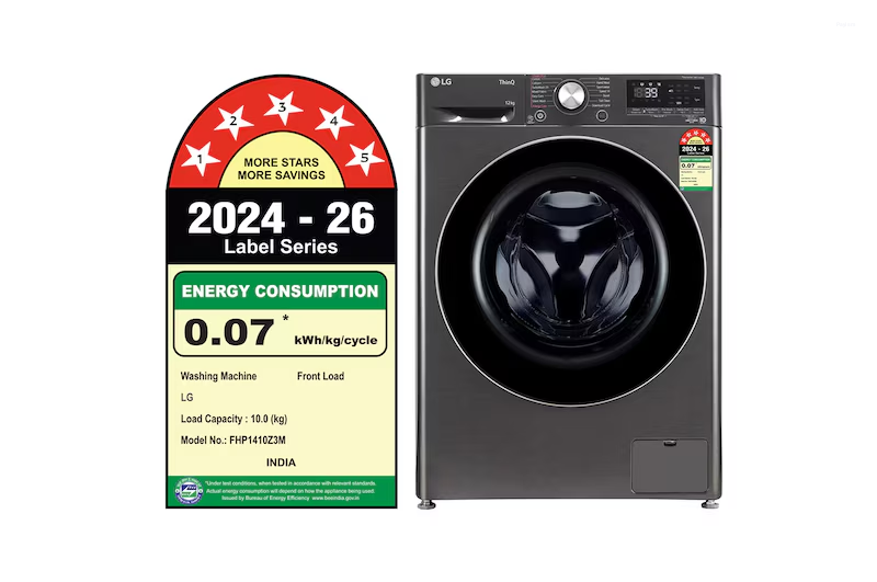 LG 12 Kg 5 Star AI Direct Drive Wi-Fi Fully Automatic Front Load Washing Machine FHP1412Z9B
