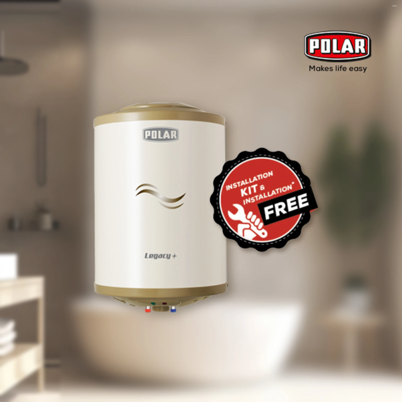 Polar Water Heater Legacy Plus Glass Lined 6Ltr 7Years Inner Tank & 2Years Product
