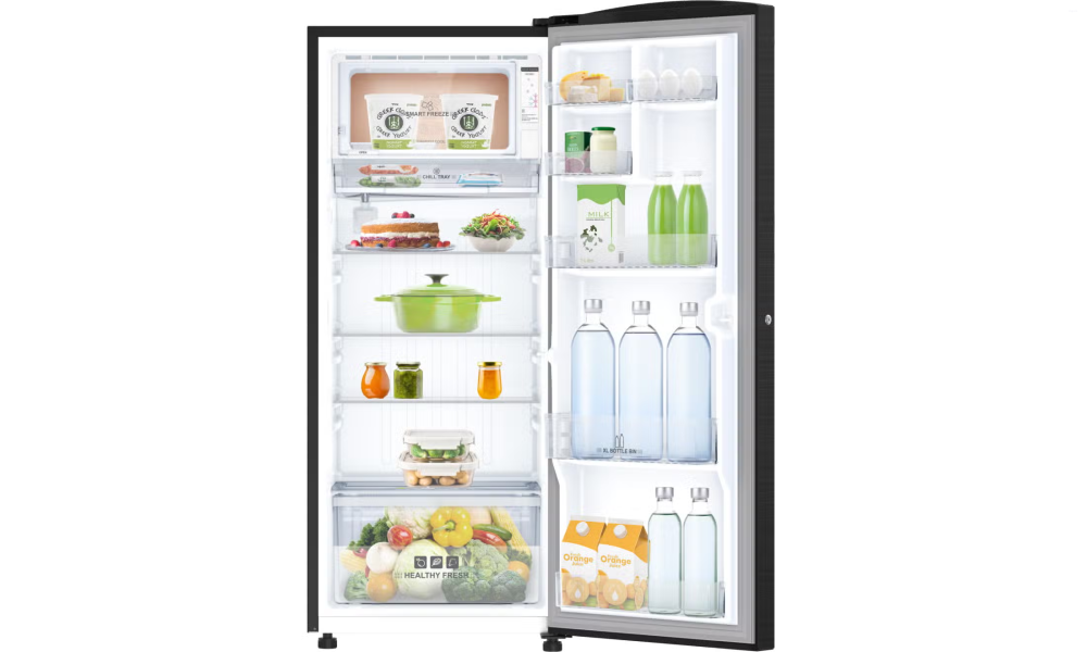 IFB 206 Litres 4 Star Direct Cool Refrigerator with Steel Finish and Inverter Compressor (IFBDC-2324IKSU, Metal Black Steel Finish)