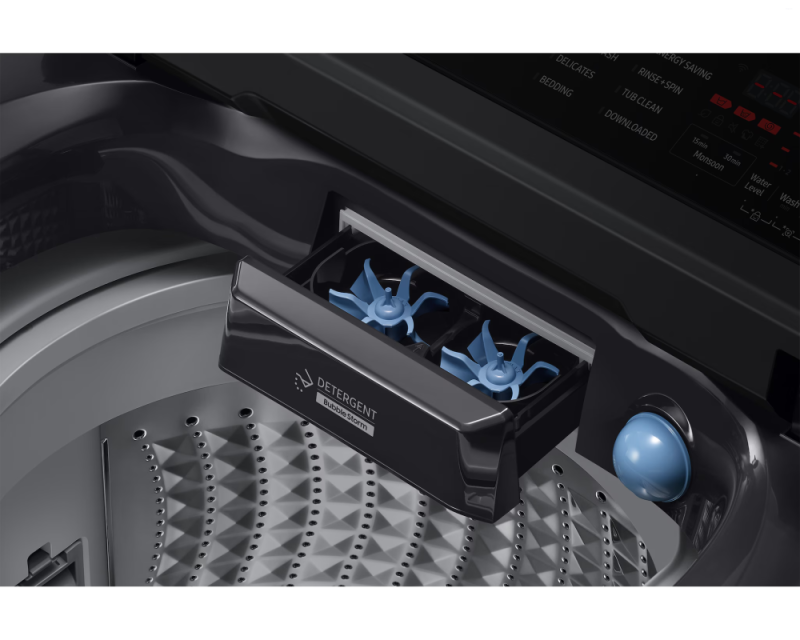 Samsung 8.0 kg Top Load Washing Machine with AI Wash & Super Speed, Deep Charcoal (WA80F08S2C)
