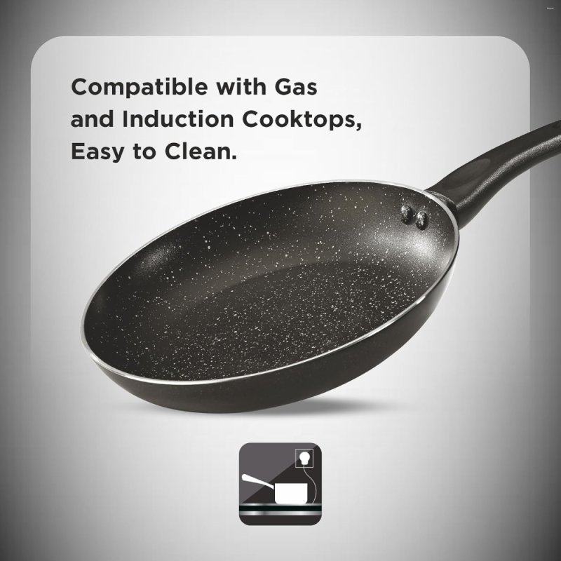Butterfly Granza 240 mm Aluminium Non-Stick Fry Pan with 5-Layer Teflon Infinity Granite Coating & Induction Base