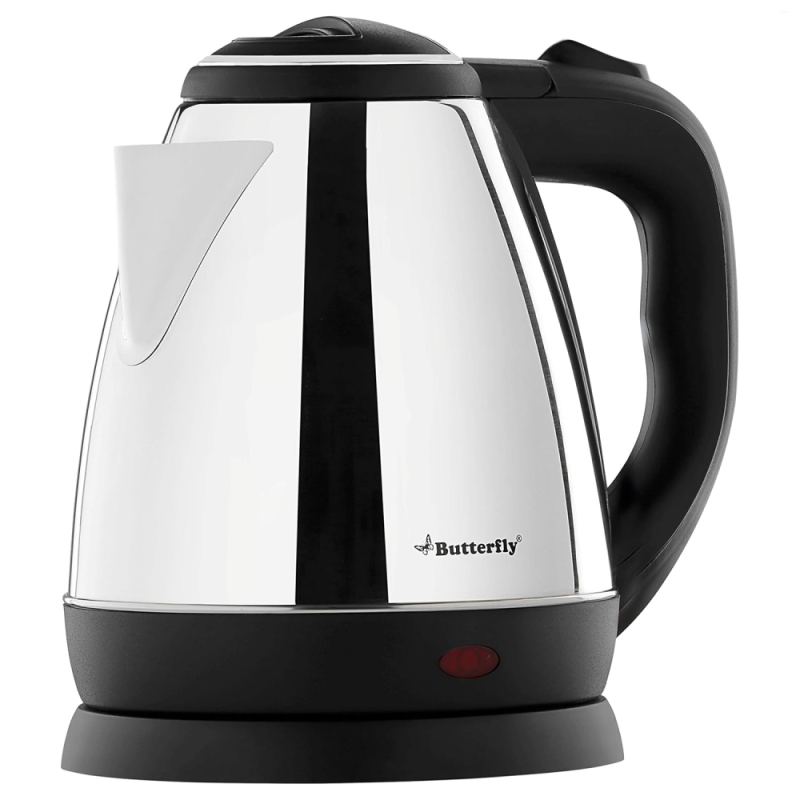 Butterfly EKN 1.5 Litre 1500W Stainless Steel Electric Kettle with Auto Cut-Off, Concealed Heating Element & Wide Mouth