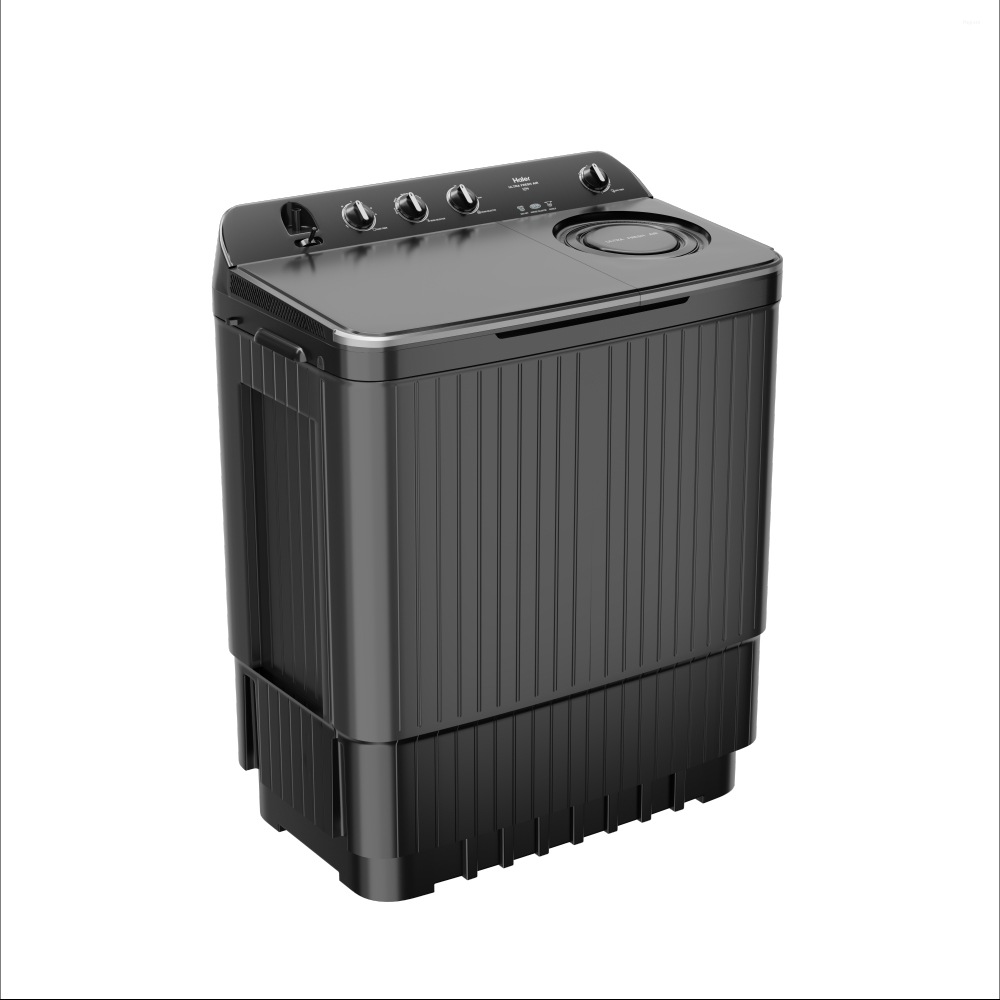 Haier 10 Kg Semi Automatic Top Load Washing Machine with Magic Filter, Spray Rinse & Oxyi Dry HTW100-196BK