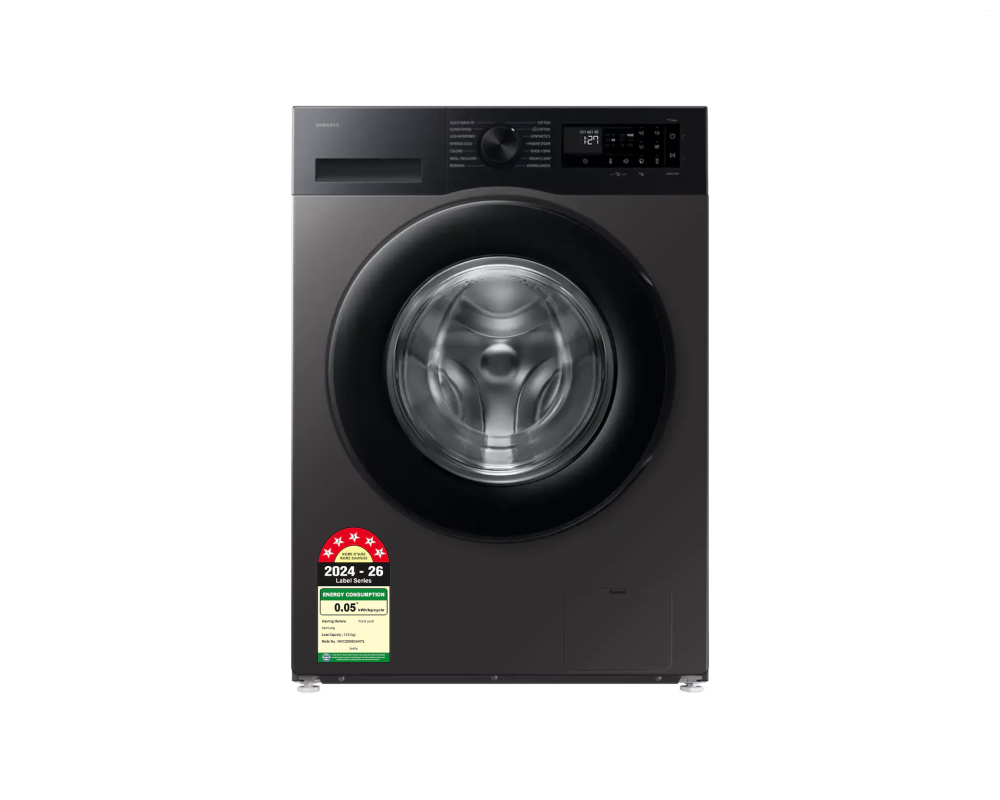 Samsung 12.0 kg Front Load Washing Machine with SmartThings AI & Energy Mode, Refined Inox (WW12DG5B24AX)