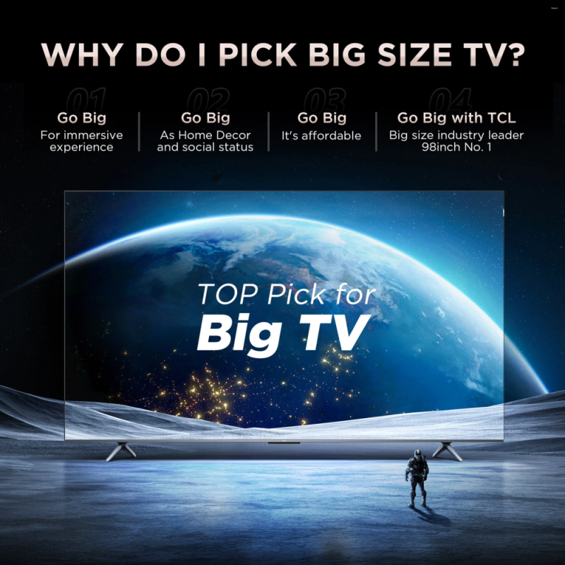 TCL 65 Inch 4K SQD-Mini LED Google TV with 144Hz, 1152 Dimming Zones, Dolby Vision IQ & Bang & Olufsen Audio 65C7L