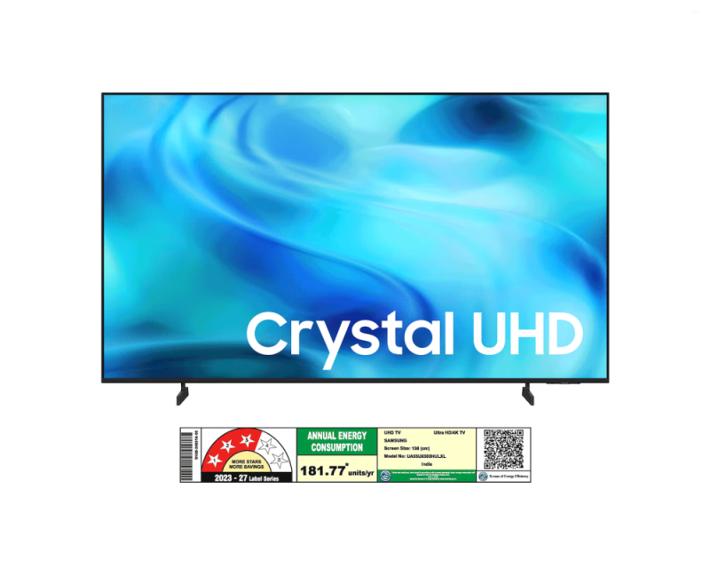 Samsung 55 Inches Crystal 4K UHD Smart TV with Crystal Processor 4K, 4K Upscaling & Dynamic Sound Pack UA55U8300HULXL