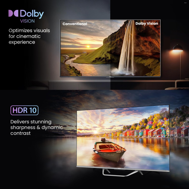 Haier 75 Inch 4K QLED Google TV with Dolby Vision, Dolby Atmos, MEMC & Hands-Free Voice Control 75S800QT