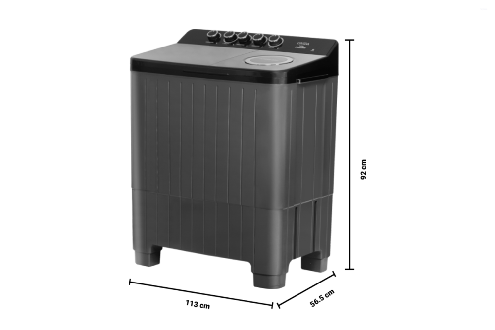 Onida 14 Kg 5 Star Semi-Automatic Top Load Washing Machine with Cyclone Pulsator & Powerful Wash Motor S14CB