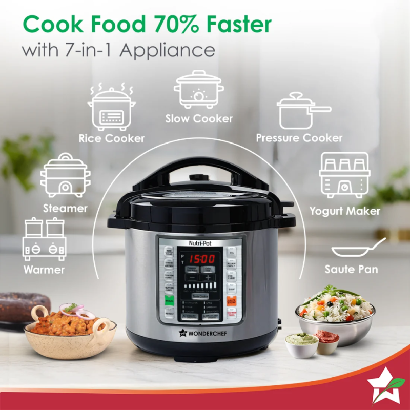 Wonderchef Nutri Pot 6L Electric Pressure Cooker