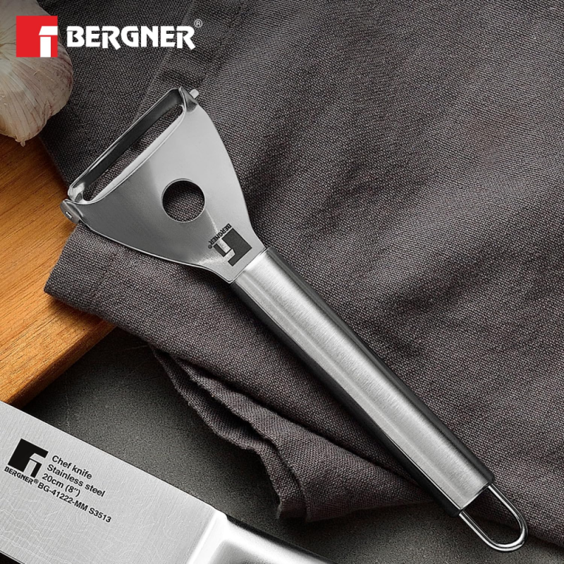 Bergner Argent Knife Y shape Peeler 6.0cm Stainless Steel BG-41225-MM