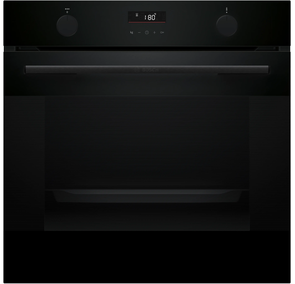 Bosch Series 4 76L Built-in Electric Oven with Steam Function & Air Fry, Black – HUA716EA0I