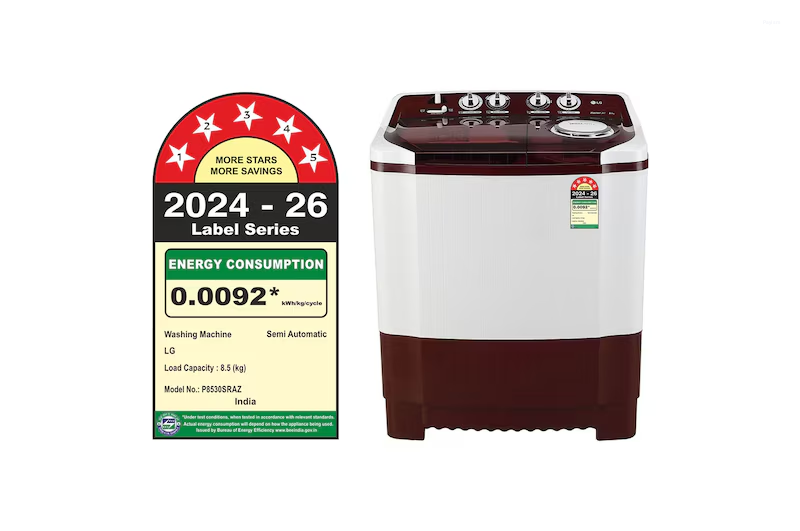 LG 8.5 Kg 5 Star Semi Automatic Top Load Washing Machine P8530SRAZ
