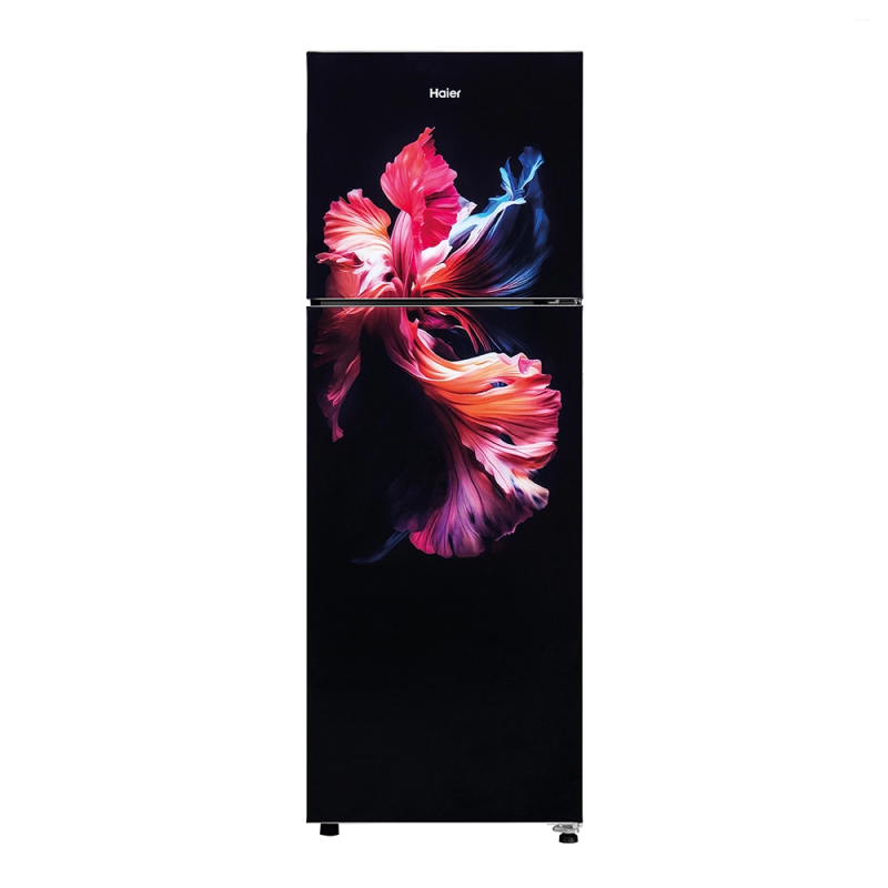Haier 240 L 2 Star Frost Free Double Door Refrigerator with Turbo Icing, Stabilizer Free Operation, Toughened Glass Shelves & Home Inverter Ready HRF-2902EWGA-P