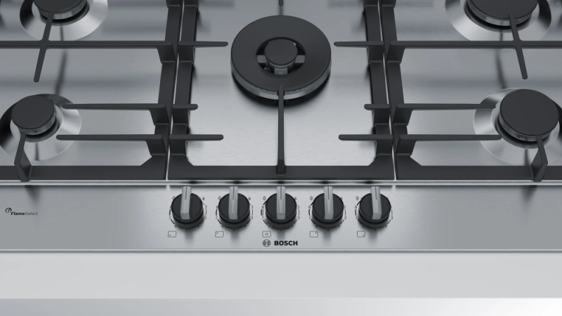Bosch 90 cm Stainless Steel Gas Cooktop PCR9A5B90I
