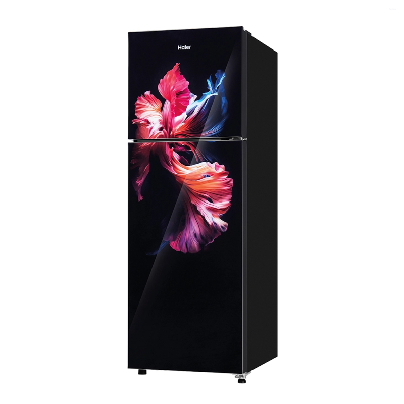 Haier 240 L 2 Star Frost Free Double Door Refrigerator with Turbo Icing, Stabilizer Free Operation, Toughened Glass Shelves & Home Inverter Ready HRF-2902EWGA-P