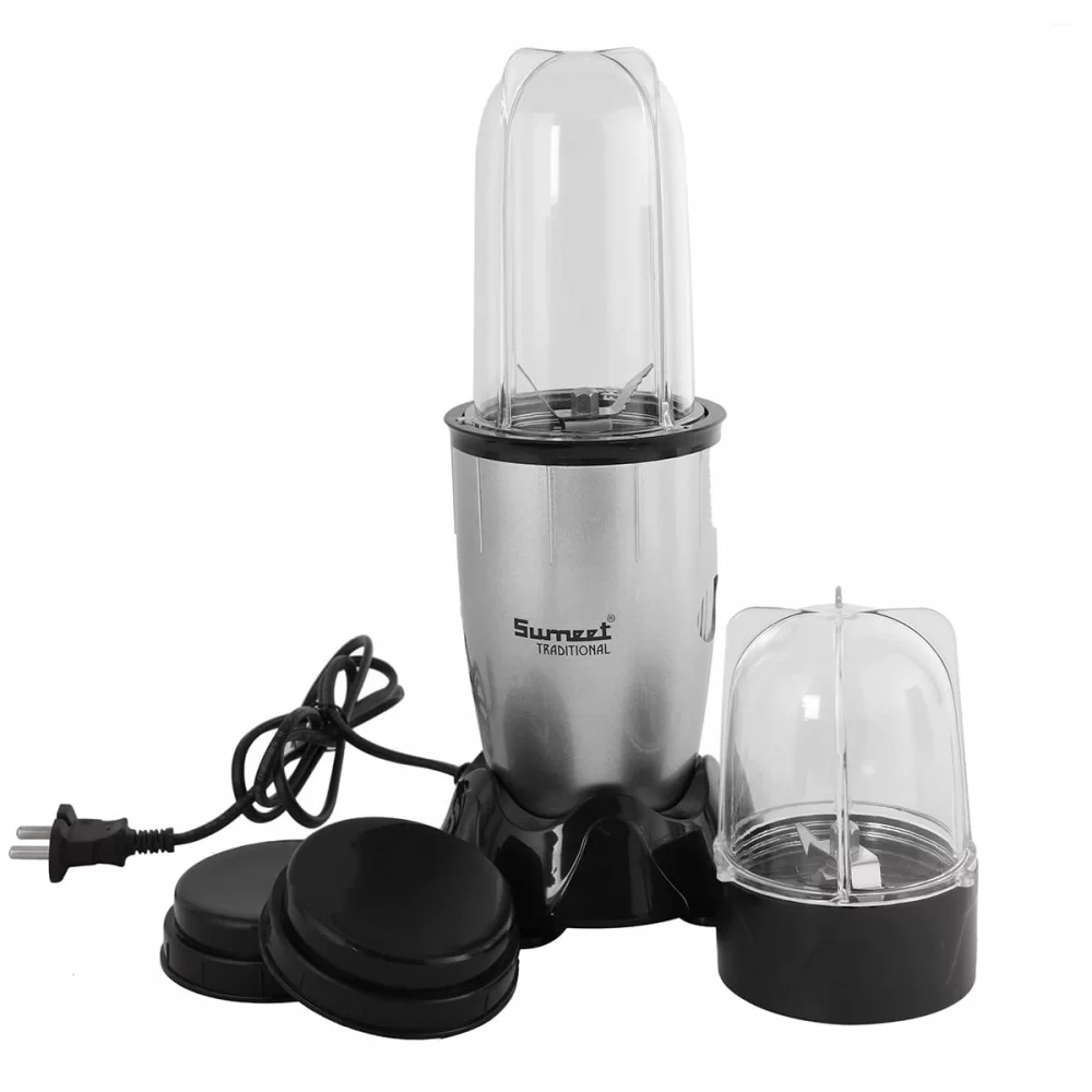 Sumeet Traditional Quick Blend Black 500W Mixer Grinder with 2 Unbreakable Jars, Copper Motor & 2-Speed Operation