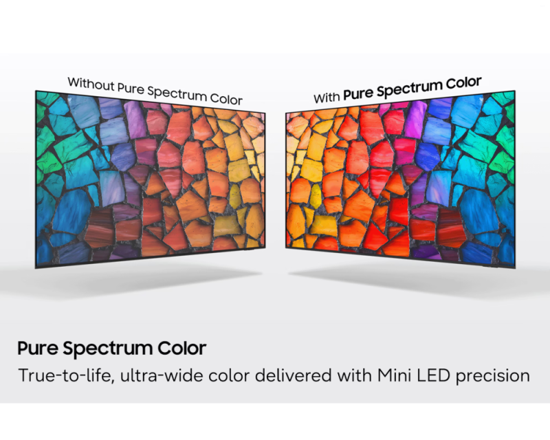 Samsung 43 Inches Mini LED 4K Smart TV with Pure Spectrum Color, Dynamic Sound Pack & 4K Upscaling UA43M71HAULXL