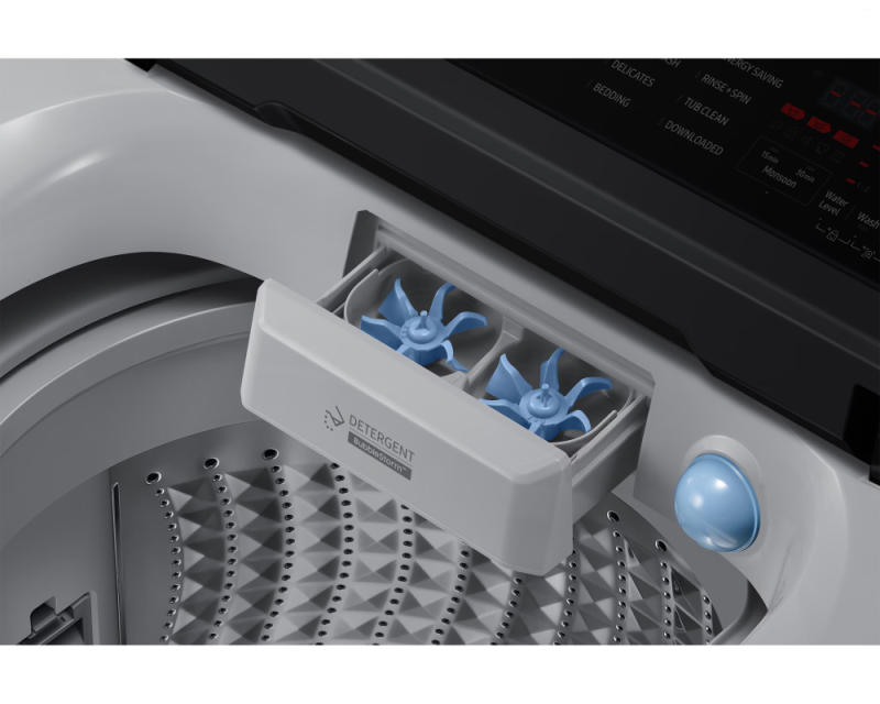 Samsung 8.0 kg Top Load Washing Machine with AI Wash & Super Speed, Lavender Gray (WA80F08S2L)