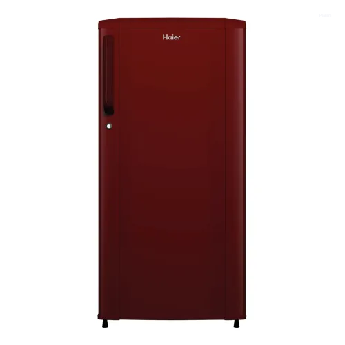 Haier 165 L 1 Star Single Door Direct Cool Refrigerator with DEFT, Stabilizer Free Operation & Toughened Glass Shelves HRD-1851BBRA-P