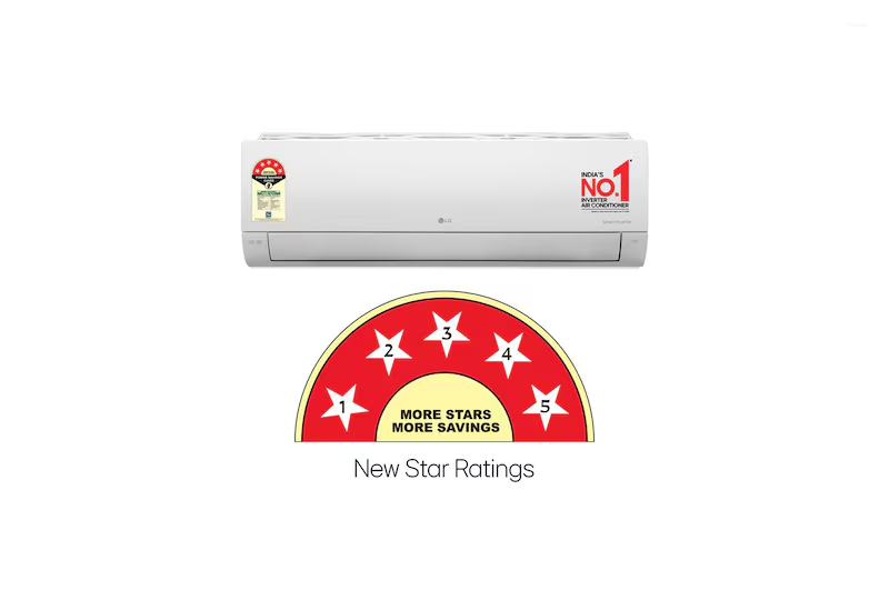 LG 1.5 Ton 5 Star AI Convertible 6-in-1 Inverter Split AC AS-Q19YNZE2