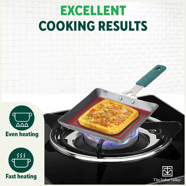 The Indus Valley 19cm Omelette Pan Iron KC-FE-TA-036