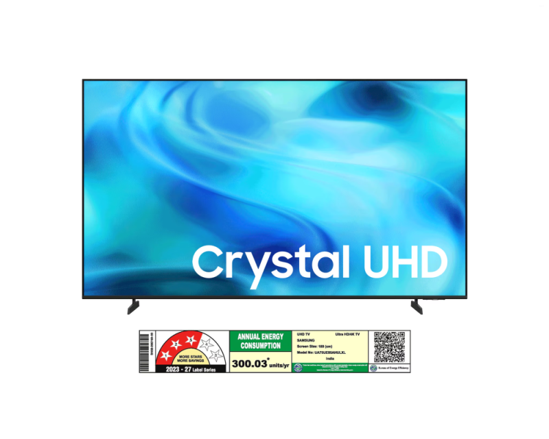 Samsung 75 Inches Crystal 4K UHD Smart TV with Crystal Processor 4K, PurColor & 4K Upscaling UA75UE85AHULXL