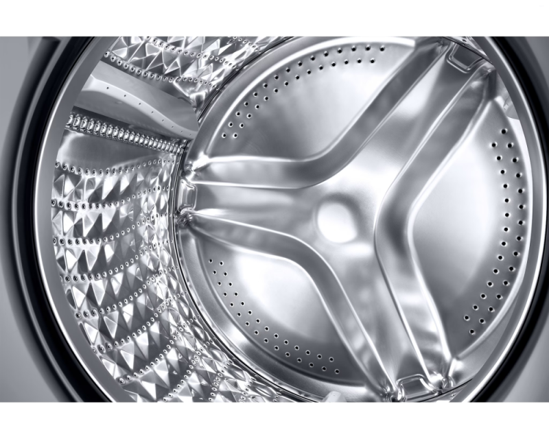Samsung 9.0 kg Front Load Washing Machine with AI Control & SuperSpeed, Refined Inox (WW90DG6U24AX)