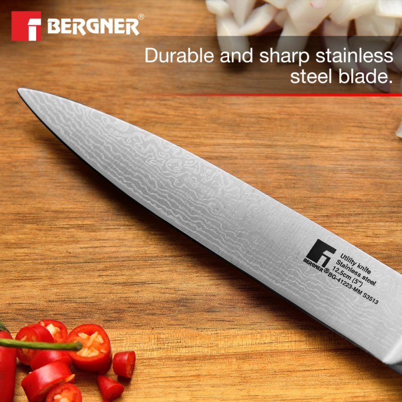 Bergner Argent Knife Paring Knife 8.75cm (3.5") Stainless Steel BG-41224-MM