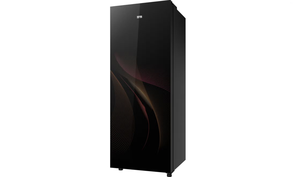 IFB 197 Litres 5 Star Direct Cool Refrigerator with Glass Finish and Inverter Compressor (IFBDC-2235IRG, Ripple Gold Glass Finish)