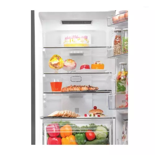 Haier 237 L 2 Star Frost Free Bottom Mount Convertible Refrigerator with Inverter Compressor, Turbo Icing & Toughened Glass Shelves HRB-2872IEGBA-P
