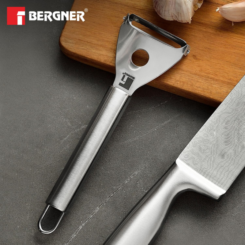 Bergner Argent Knife Y shape Peeler 6.0cm Stainless Steel BG-41225-MM