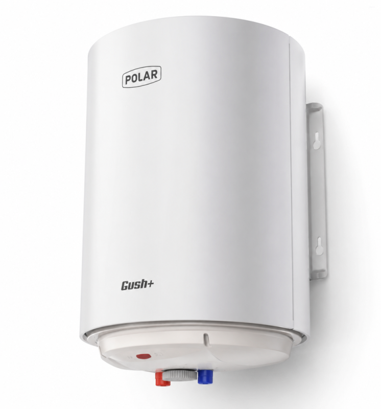 Polar Water Heater Gush Plus Metal Glass Lined 10 Ltr 5 Star 7Years Inner Tank, 4 Years Heating