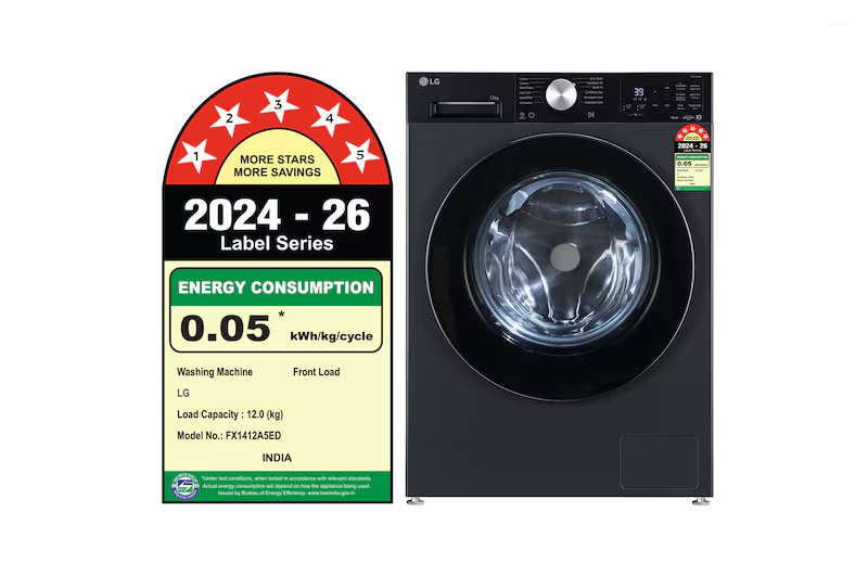 LG 12 Kg 5 Star AI Direct Drive Fully Automatic Front Load Washing Machine FX1412A5ED