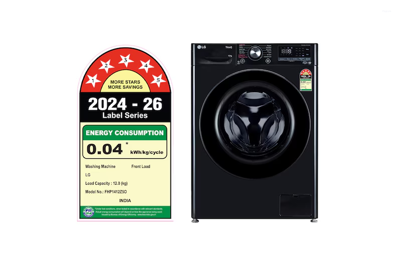 LG 12 Kg 5 Star AI Direct Drive Wi-Fi Fully Automatic Front Load Washing Machine FHP1412Z5O