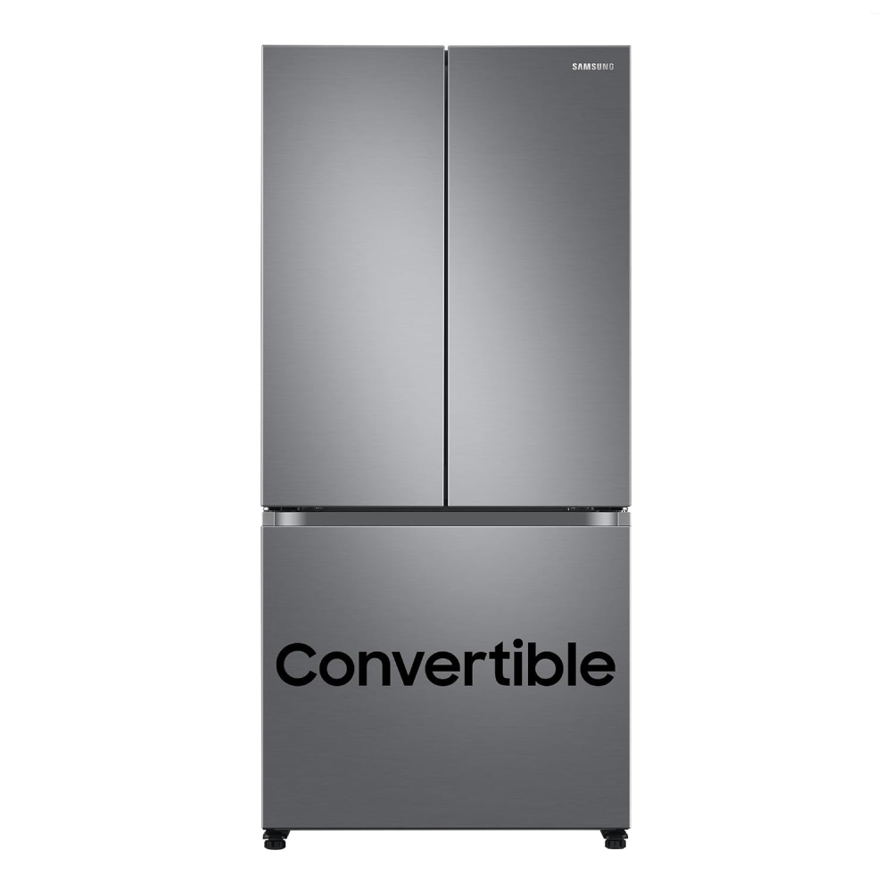 Samsung 550 Litres Convertible Frost Free French Door Refrigerator with Digital Inverter (RF57A5032S9, Refined Inox Silver)