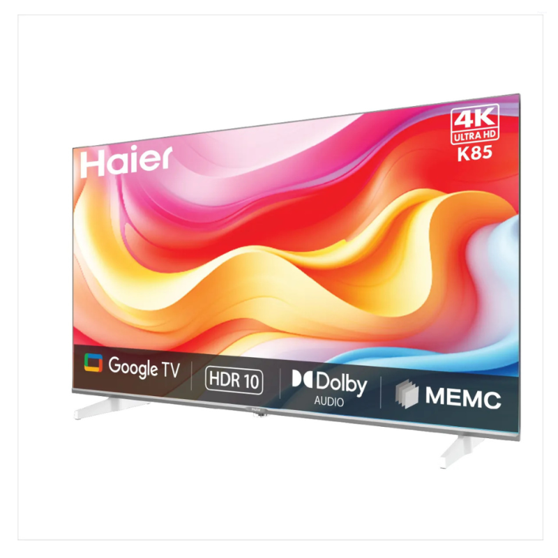 Haier 75 Inch 4K Ultra HD Google TV with HDR10, Dolby Audio, MEMC & Google Assistant H75K85FUX