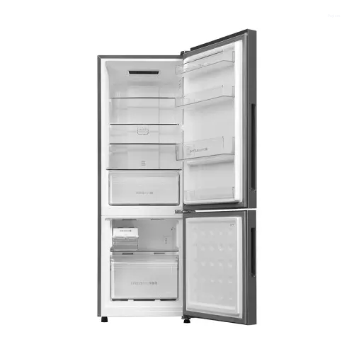 Haier 237 L 2 Star Frost Free Bottom Mount Convertible Refrigerator with Inverter Compressor, Turbo Icing & Toughened Glass Shelves HRB-2872IEGBA-P