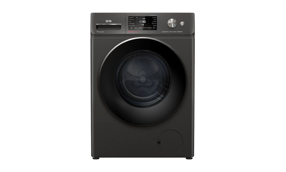 IFB Executive OXN 9014K CMS 9 Kg Onyx 1400 RPM Front Load Washing Machine with AI Technology, Wi‑Fi, Voice Control & Power Steam