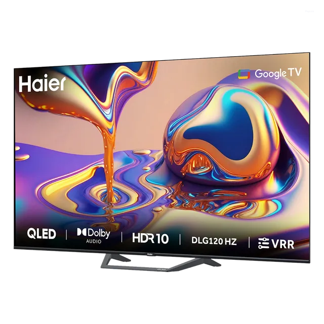 Haier 55 Inch 4K QLED Google TV with DLG 120Hz, HDR10, Dolby Audio & Google Assistant H55S80FUX