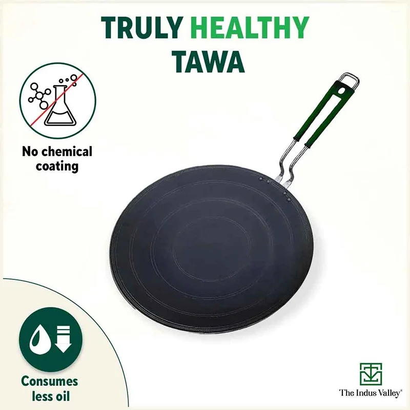 The Indus Valley 26cm Tawa Iron, Concave KC-FE-TA-022