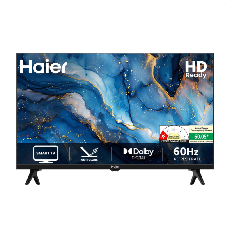 Haier 32 Inch HD Ready Smart TV with Bezel-less Design, HDR, 16W Dolby Digital & 3 HDMI LE32A7-N-HIL