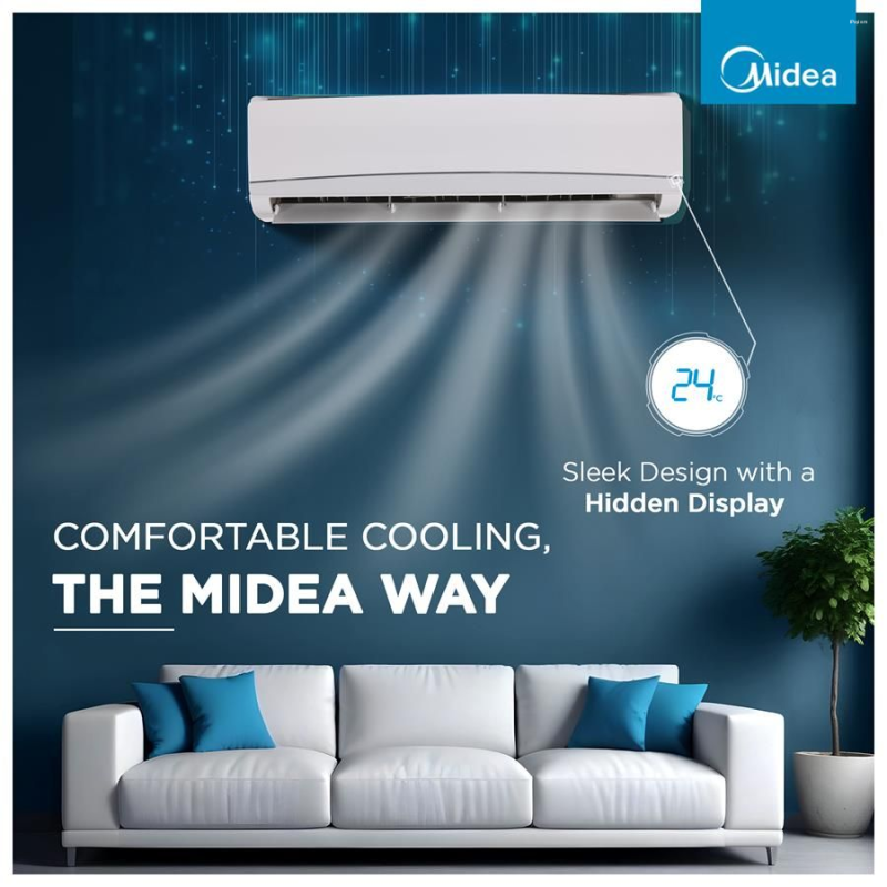Midea 2 Ton 3 Star Inverter Split AC – SANTIS NEO DLX (MAI24SD3R34F0)