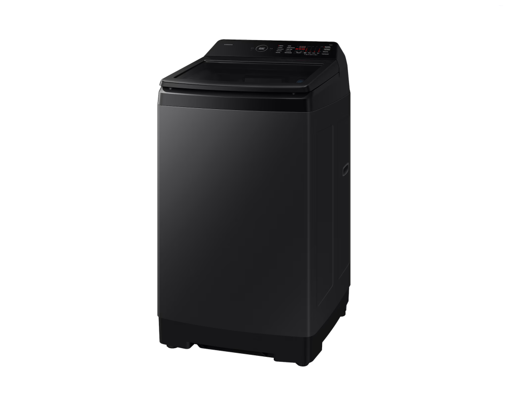 Samsung 8.0 kg Top Load Washing Machine with AI Wash & Super Speed, Black Caviar (WA80F08S2B)