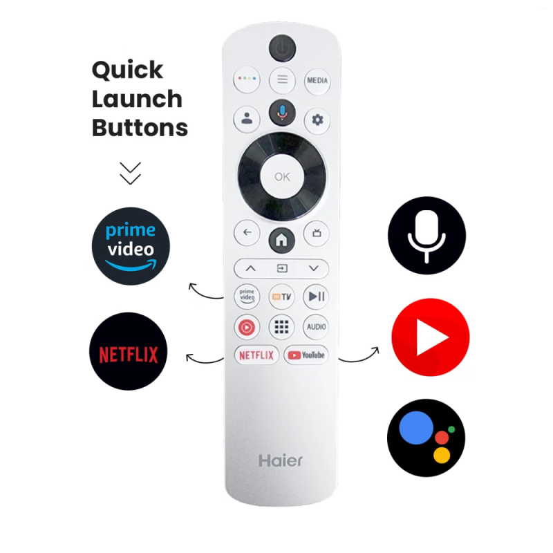 Haier 75 Inch 4K QLED Google TV with Dolby Vision, Dolby Atmos, MEMC & Hands-Free Voice Control 75S800QT