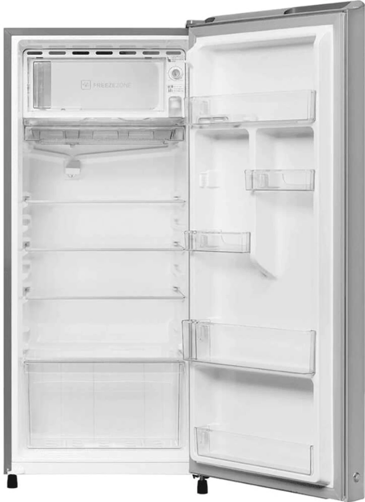 Haier 185 L 1 Star Single Door Direct Cool Refrigerator with DEFT, Stabilizer Free Operation & Toughened Glass Shelves HRD-2051SMFA-P