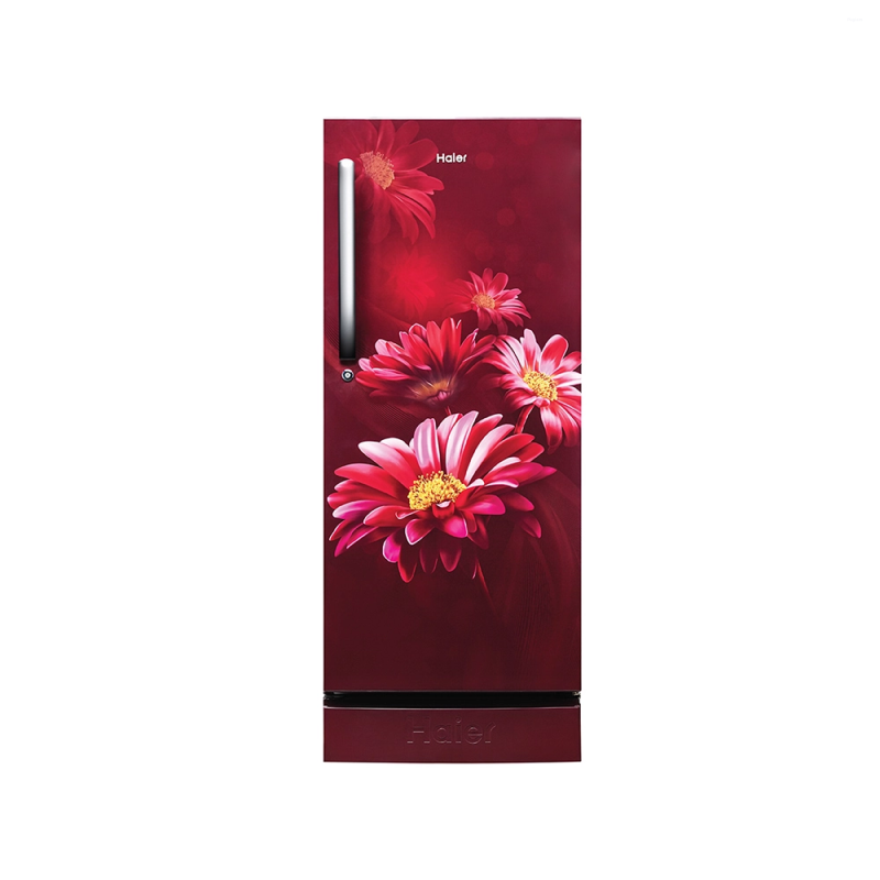 Haier 190 L 5 Star Single Door Direct Cool Refrigerator with Inverter Compressor, 1 Hour Icing, Stabilizer Free Operation & Base Drawer HRD-2105PRHA-P