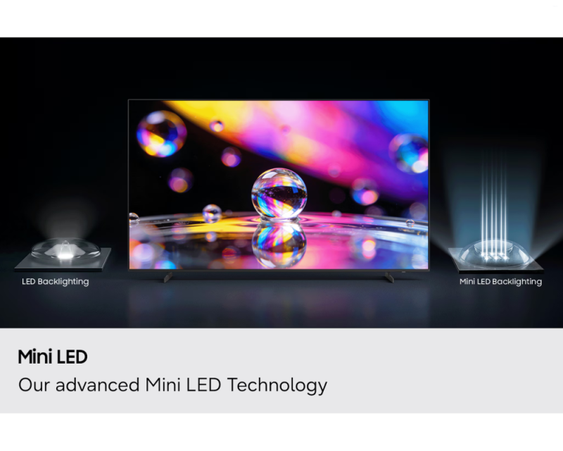 Samsung 43 Inches Mini LED 4K Smart TV with Pure Spectrum Color, Dynamic Sound Pack & 4K Upscaling UA43M71HAULXL
